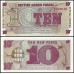 ENGLAND UK GREAT BRITAIN . TEN 10 PENCE BANKNOTES . BUNDLE OF 1000 . BRITISH BRICK